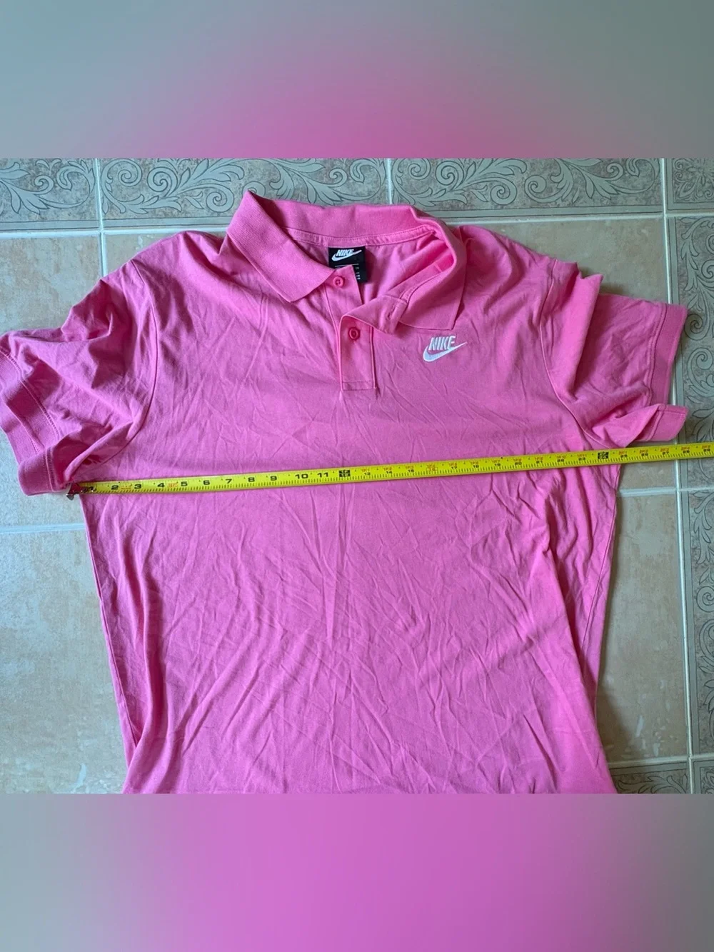Nike Golf Polo Shirt Men's XL Bright Pink Embroidered Logo